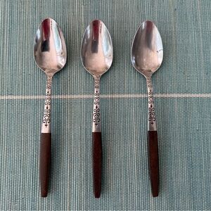 Set of three INR2 Interpur MCM Vintage Desert Spoons